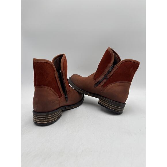 Bos. And Co. STRIVE RUST Women's NEW Suede Zip-Up Ankle Boots Brown EU Size 37 - Picture 8 of 10